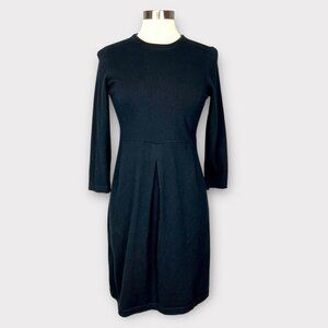 Tyler Boe Womens Kelly Black Knit Dress Cotton Cashmere size Medium